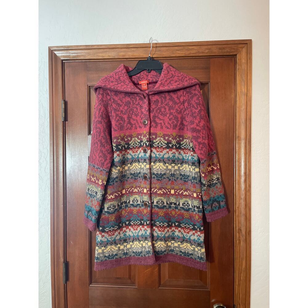 SUNDANCE COPENHAGEN
LAMBSWOOL FAIR ISLE NORDIC HEAVYWEIGHT CARDIGAN
Petite Large - Picture 2 of 5